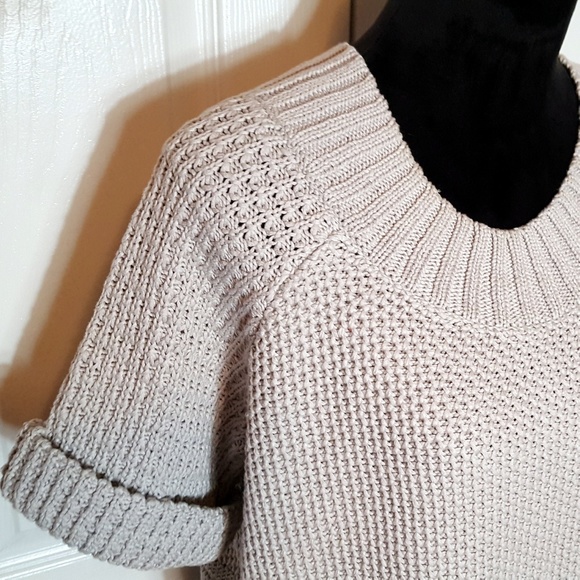 Current Elliott Light Grey Fringe Bottom Sweater - Picture 5 of 8